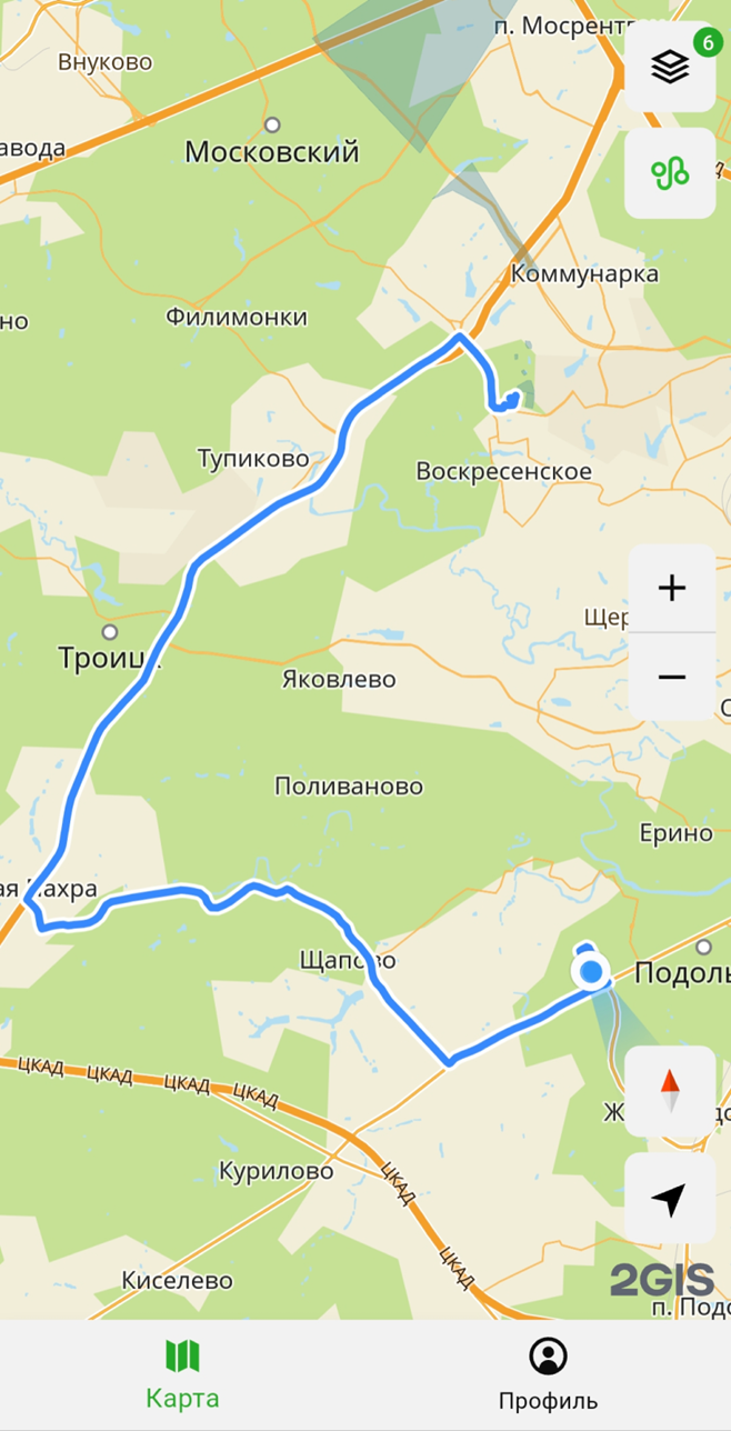 GPS-трек пройденного пути